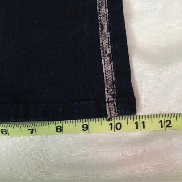 ELLA MOSS Bootcut High Rise Python Pinstripe Flare Jeans Size 30 - Picture 15 of 16